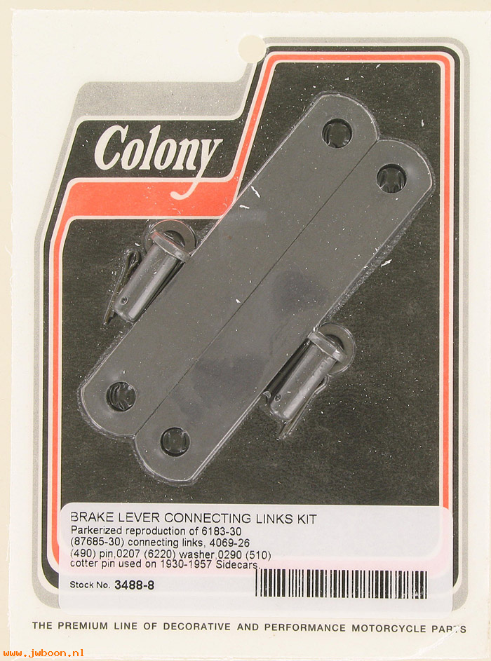 C 3488-8 (87685-30 / 6183-30): Connecting link, brake lever - Sidecar '30-'57, in stock, Colony