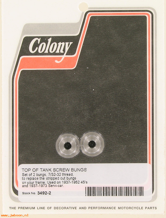 C 3492-2 (    3665 /  3532-18): Bung, to repair frames / tank mtg - 750cc '37-'73,in stock,Colony
