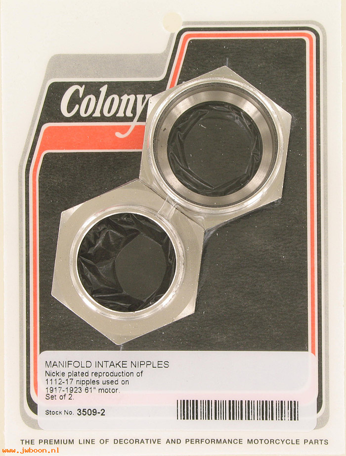 C 3509-2 ( 1112-17): Intake nipple, manifold - 61" motors '17-'23, in stock, Colony