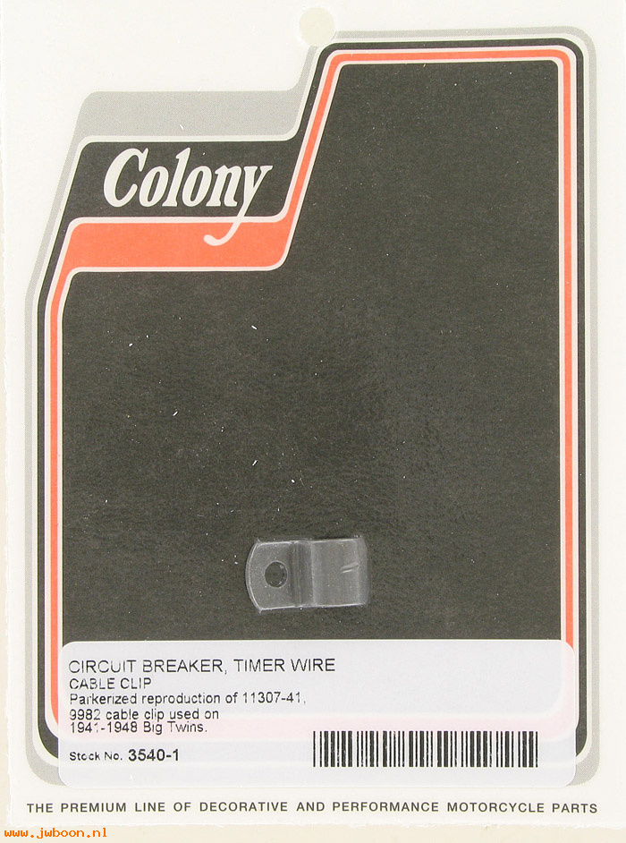 C 3540-1 (    9982 / 11307-41): Circuit breaker wire clip - '41-'48 Big Twins, in stock, Colony