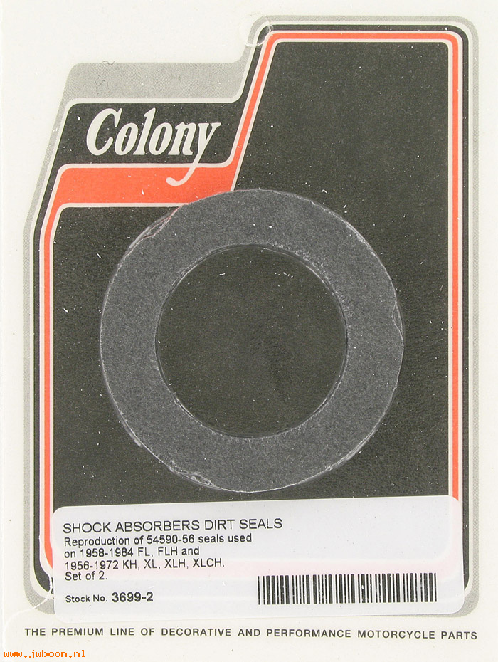 C 3699-2 (54590-56): Shock absorber dust seals - '56-'84 BT, XL