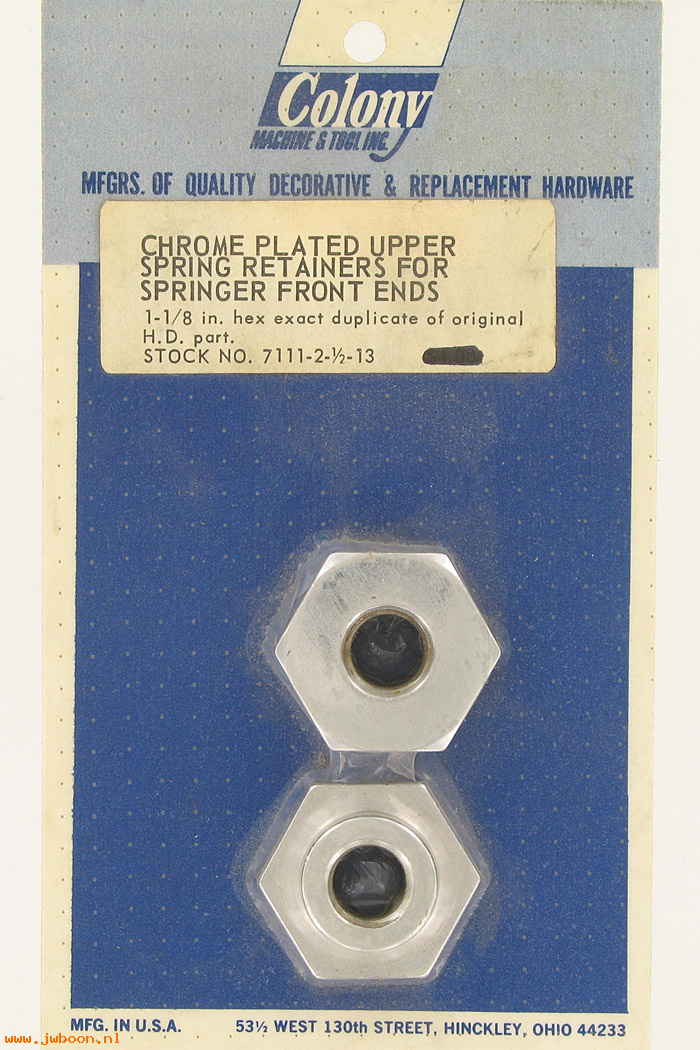 C 7111-2.5-13 (): Nut, spring rod (2) - Custom Springer forks - in stock - Colony