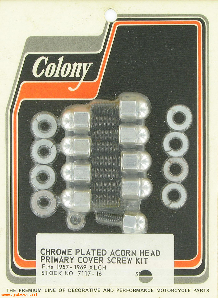 C 7117-16 (): Primary cover screw kit - Ironhead Sportster XLCH '57-'69