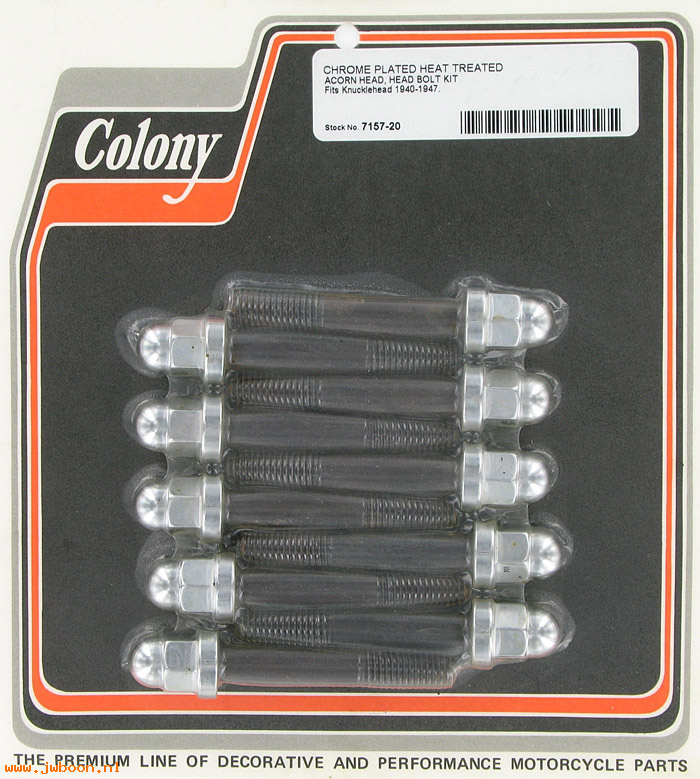 C 7157-20 (): Head bolt set - Knucklehead EL, FL '40-'47, in stock, Colony