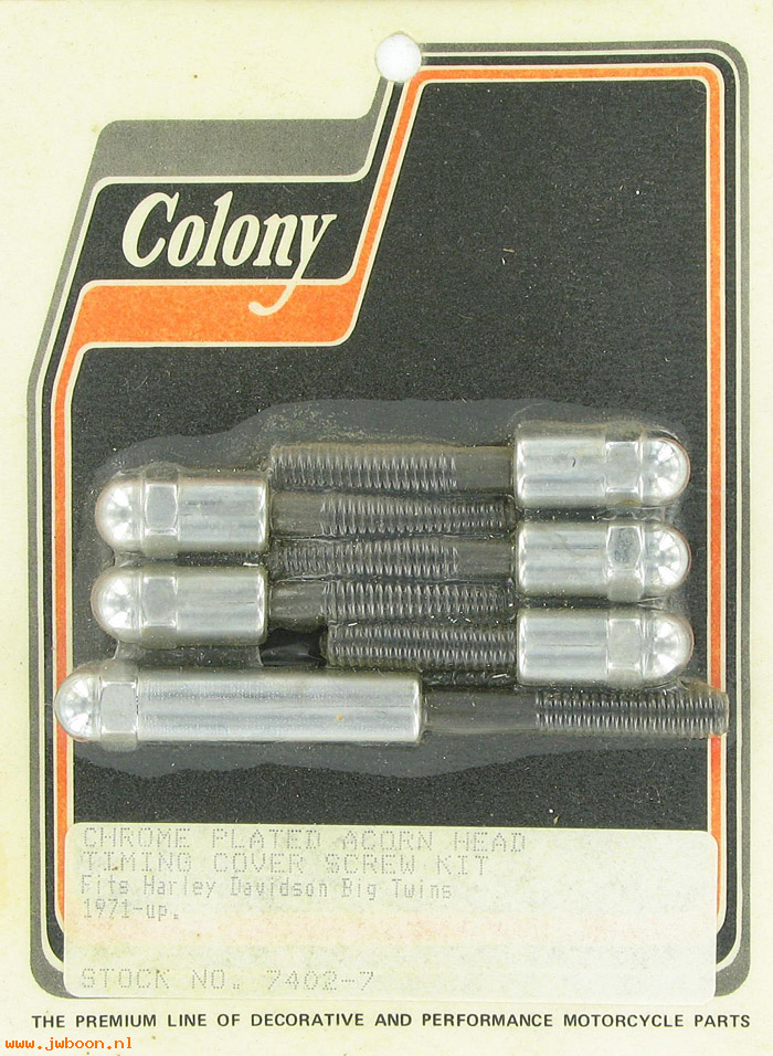 C 7402-7 (): Timing cover screw kit - Big Twins '70-'92, in stock, Colony