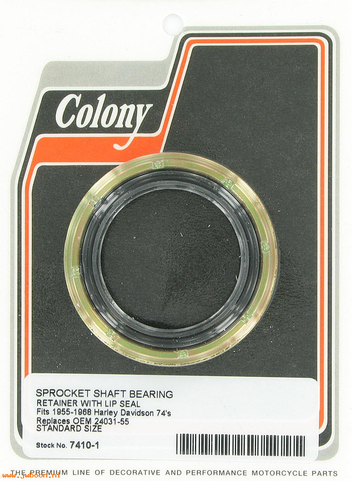 C 7410-1 (24031-55): Sprocket shaft bearing retainer with oil seal - FL 55-68,in stock