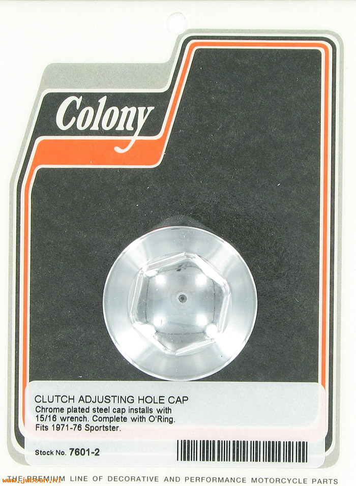 C 7601-2 (37880-71): Clutch adj.hole cap, hex drive - Ironhead XL's '71-'76, in stock
