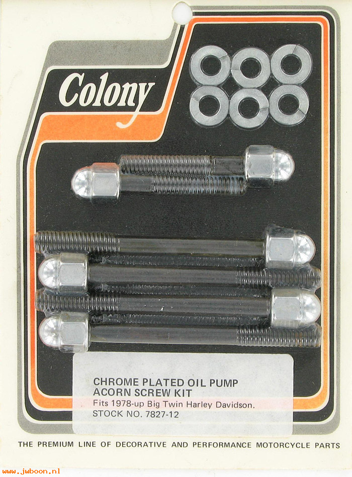 C 7827-12 (): Oil pump mounting screw kit - FL, FX '78-'91, in stock, Colony