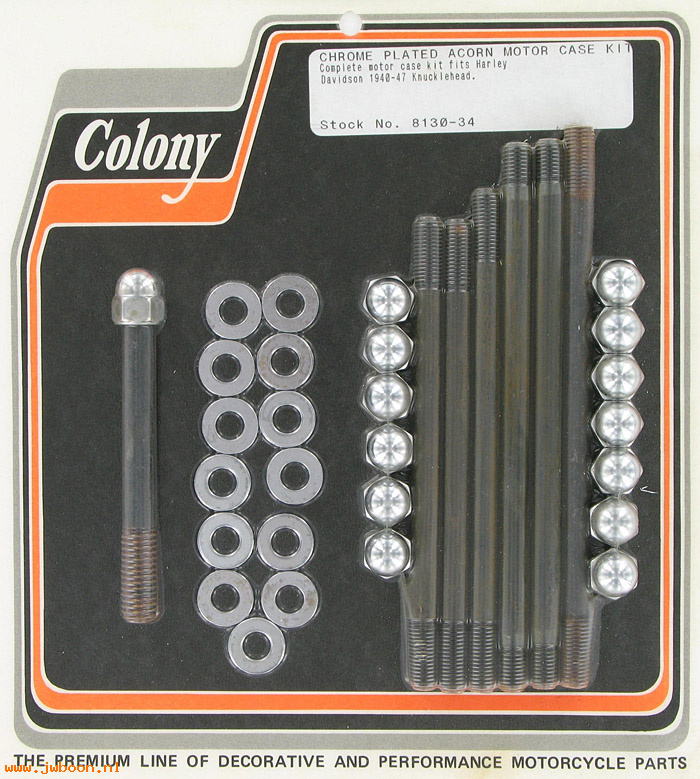 C 8130-34 (): Motor case kit, acorn - Knucklehead, EL,FL 40-47,in stock,Colony