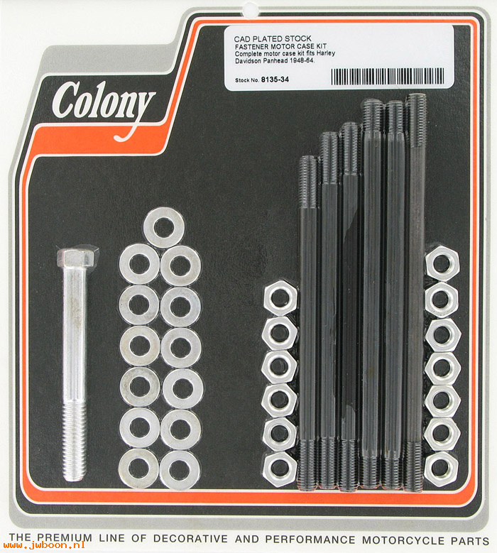 C 8135-34 (): Motor case kit, stock - Big Twins Panhead '48-'64,in stock,Colony