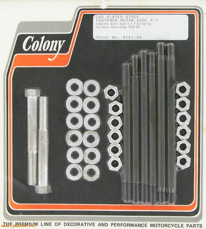 C 8141-34 (): Motor case kit, stock - Big Twins FL '70-'78, in stock, Colony