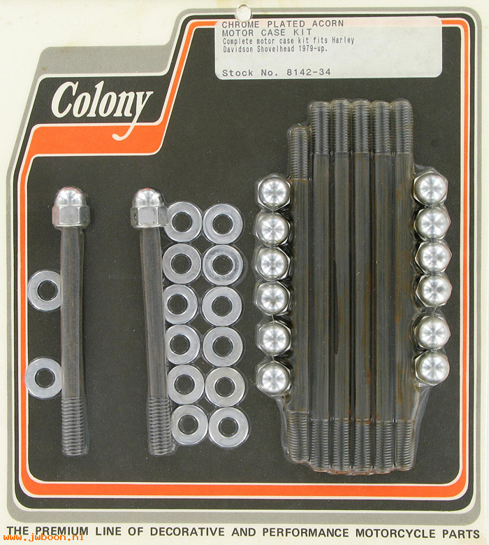 C 8142-34 (): Motor case kit, acorn - Big Twins '79-'95, in stock, Colony