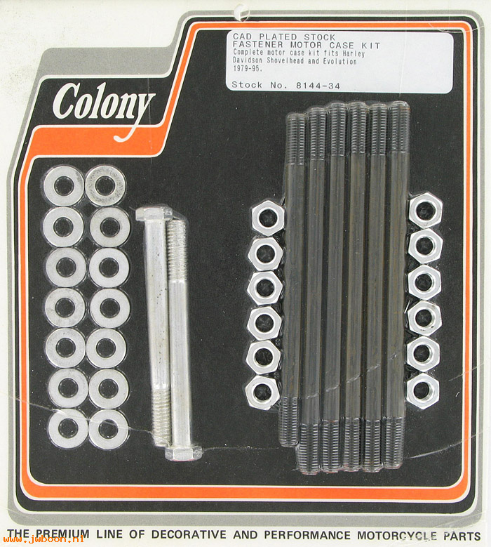 C 8144-34 (): Motor case kit, stock - Big Twins '79-'95, in stock, Colony