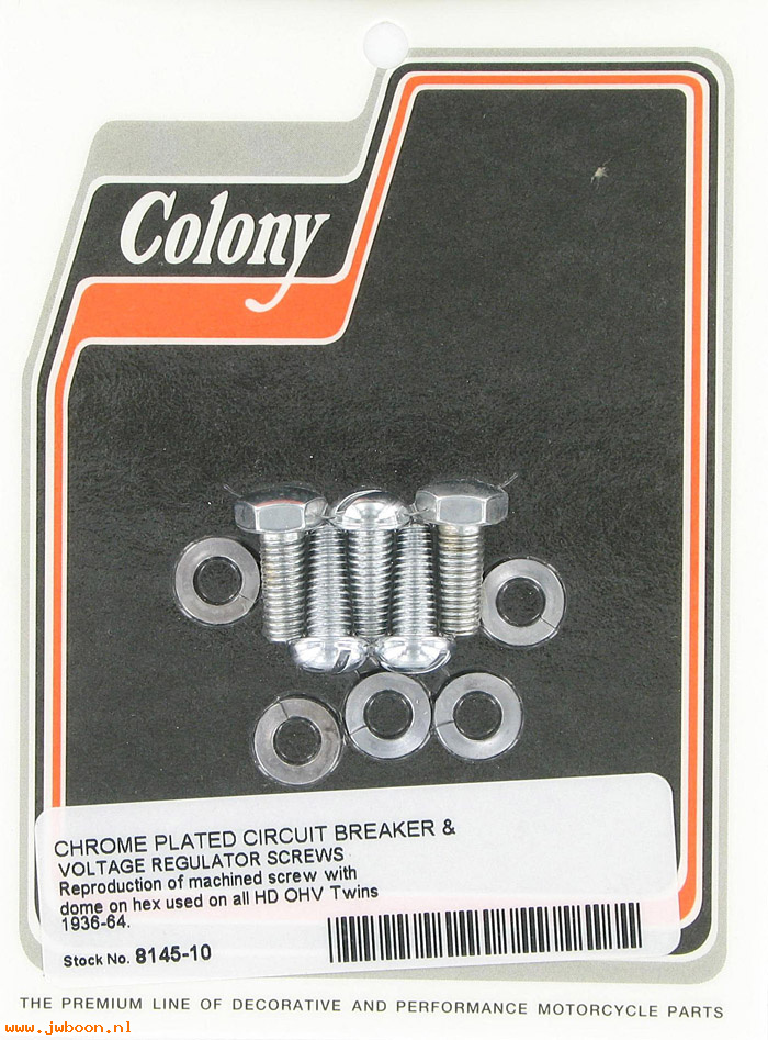 C 8145-10 (    3754 3779 2762W): Circuit breaker & relay mtg screws - OHV EL,FL 36-57, in stock