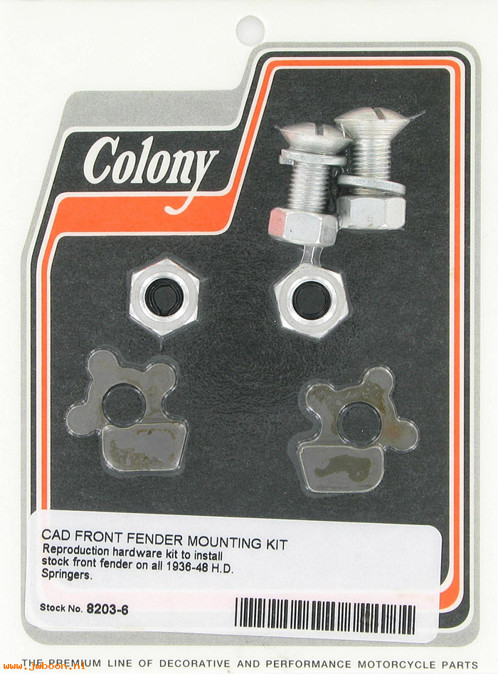 C 8203-6 (    2404 / 3749-30): Front fender mounting kit - Springer forks 36-57, in stock,Colony