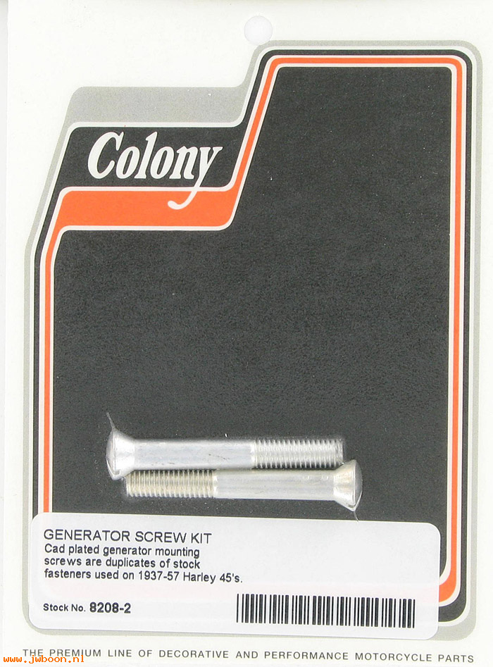 C 8208-2 (    2349 / 1523-32): Generator screws (2) - 45 Flathead 750cc '32-'57