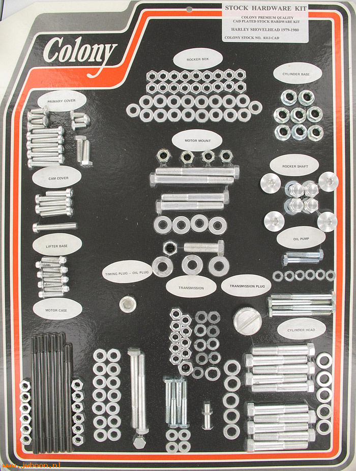C 8313CAD (): Stock hardware kit - Big Twins FL, FX '79-'80, in stock Colony