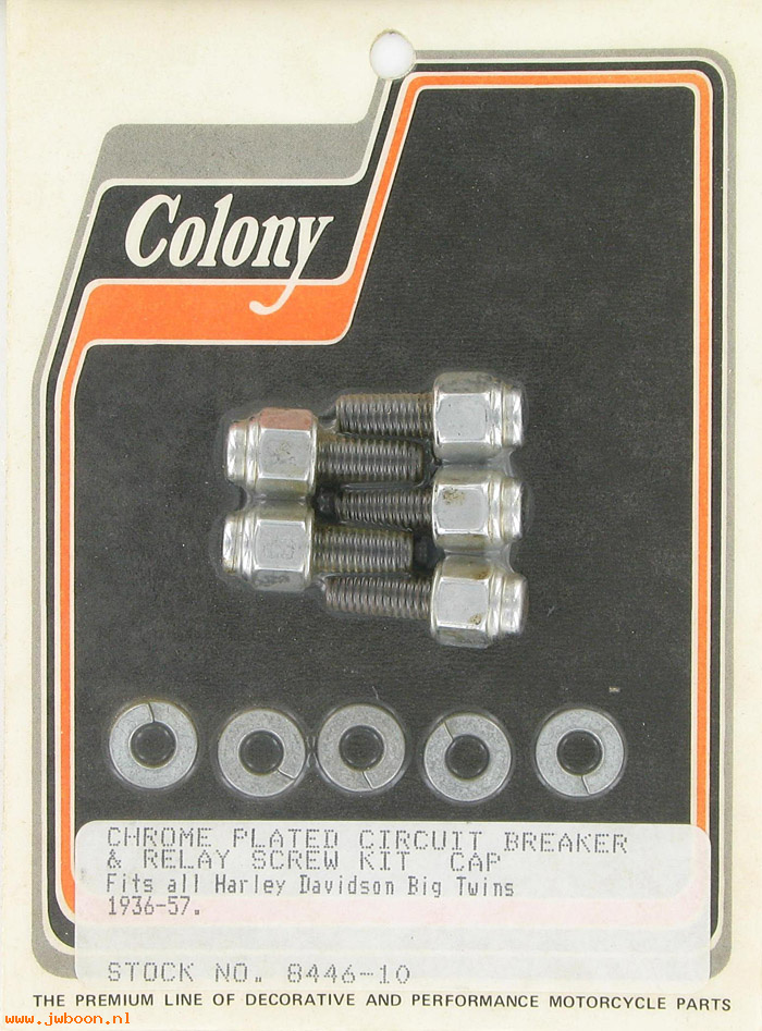 C 8446-10 (): Circuit breaker & relay mounting screws - OHV EL, FL '36-'57