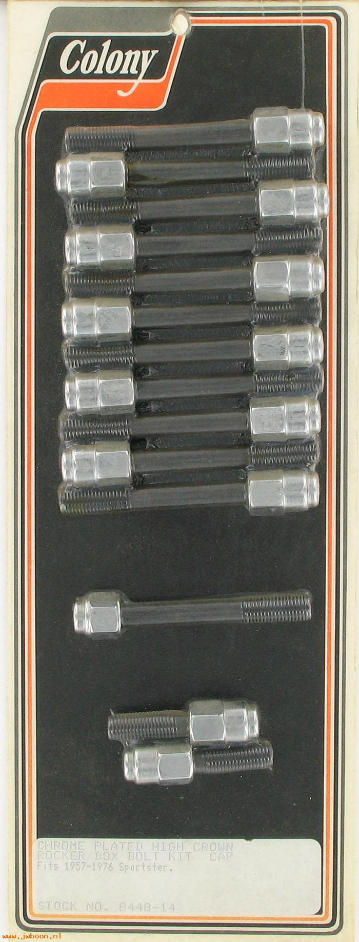 C 8448-14 (): Rocker box bolt kit - Ironhead Sportster XL's '57-'76, in stock