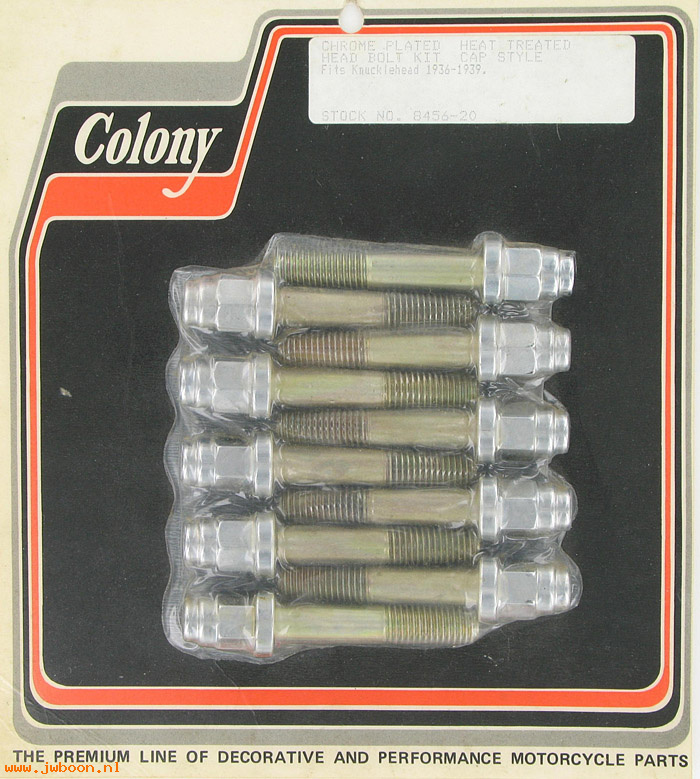 C 8456-20 (): Head bolt set - Knucklehead, EL '36-'39, Colony in stock