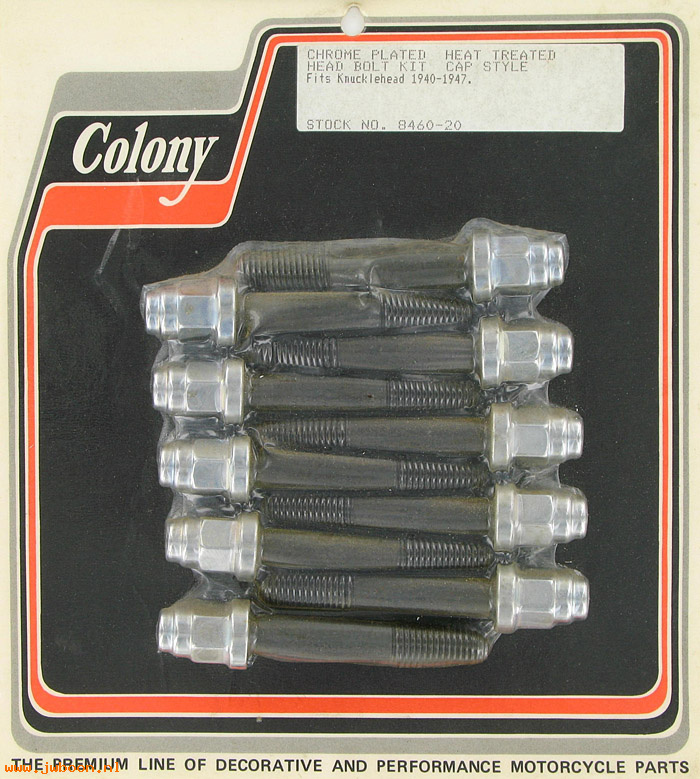 C 8460-20 (): Head bolt set - Knucklehead, EL, FL '40-'47, Colony in stock