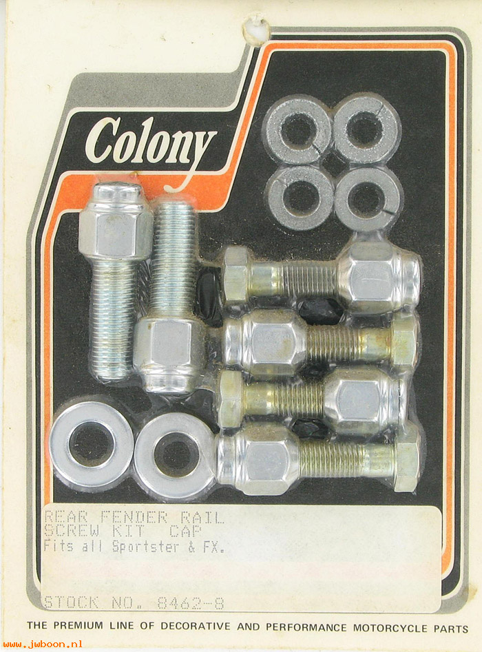C 8462-8 (): Fender rail screw kit - Iron Sportster XL, FX, Colony in stock