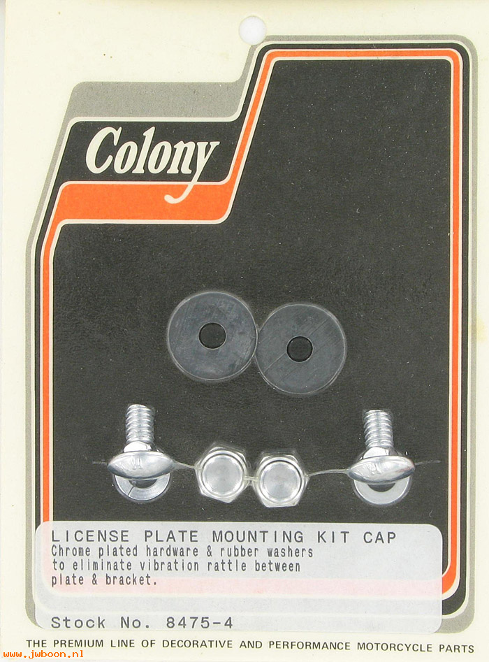 C 8475-4 (): License plate mounting kit - all models, Colony in stock