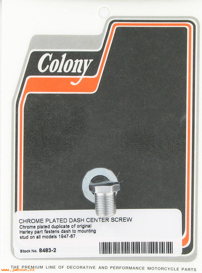 C 8483-2 (71075-47 / 4506-47A): Dash center screw -All models '47-'67. Servi-car '47-'73,in stock