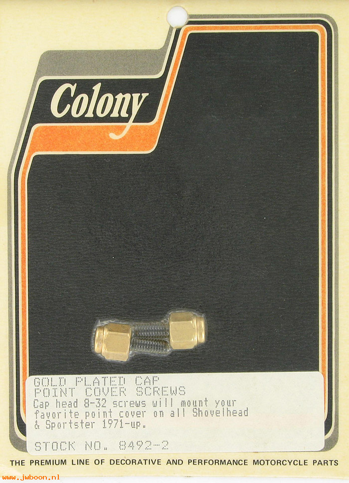 C 8492-2 (): Point cover screws, 8-32    (2) - Colony in stock