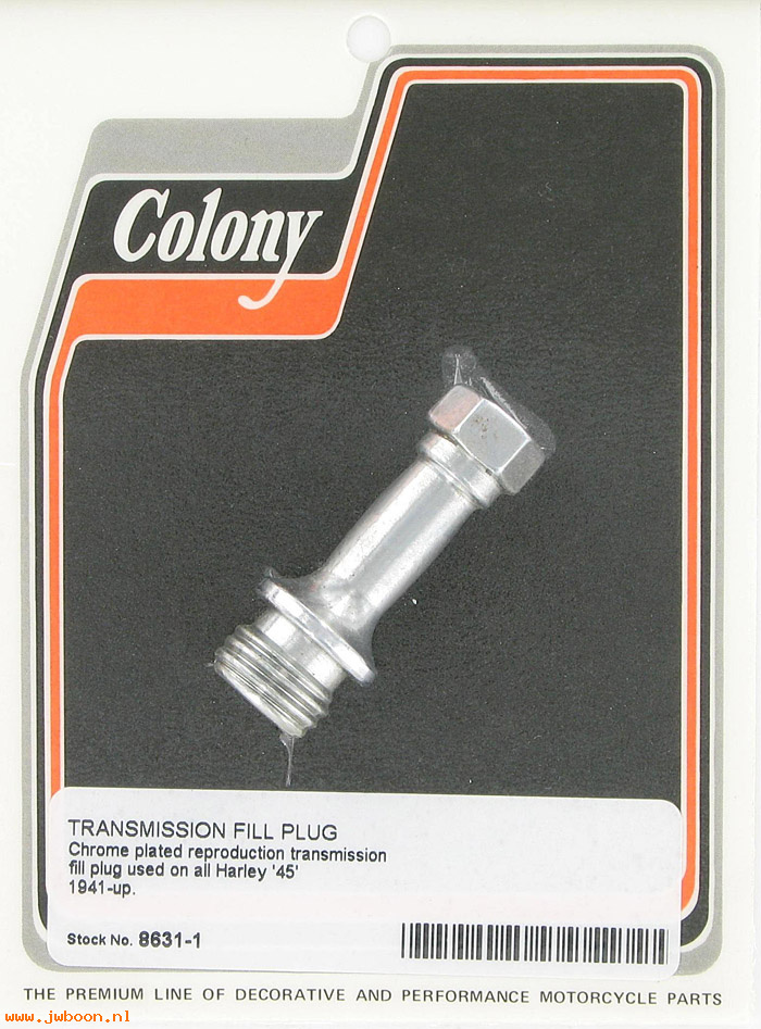 C 8631-1 (     703 / 2326-41): Transmission filler plug - 45 Flathead 750cc '41-'73, in stock