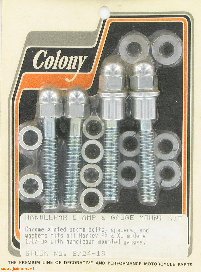C 8724-18 (): Handlebar clamp & gauge mtg kit, in stock,Colony - FX, XL '83-'94