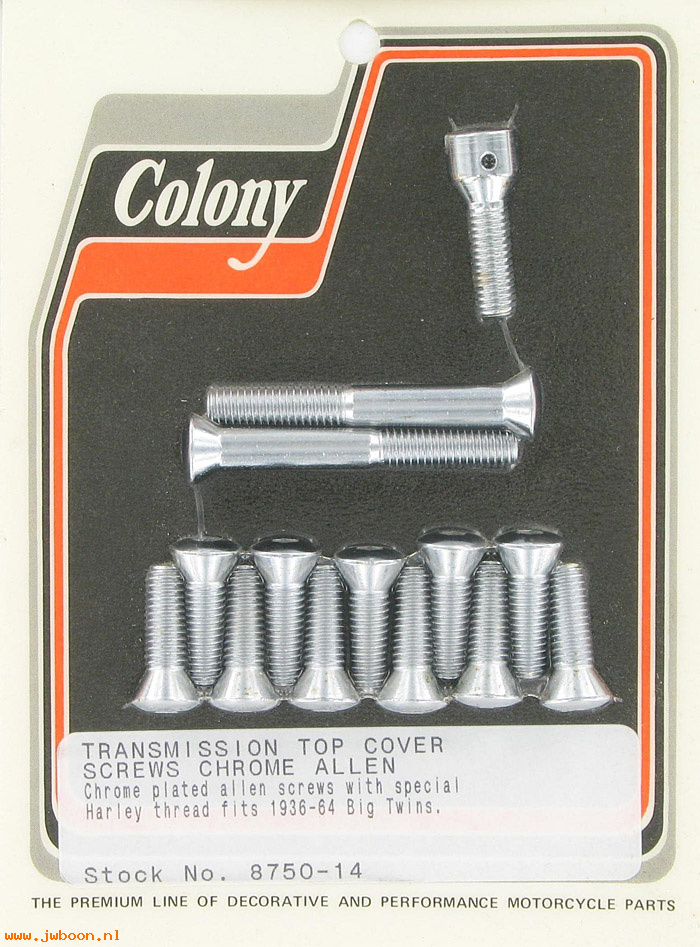 C 8750-14 (): Transmission top cover screws, Allen - EL, FL '36-'64, in stock