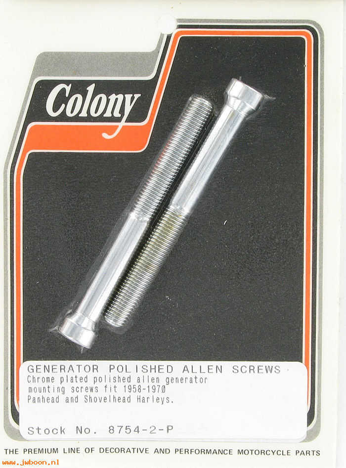 C 8754-2-P (): Generator screws (2), polished Allen - FL 58-69, in stock, Colony