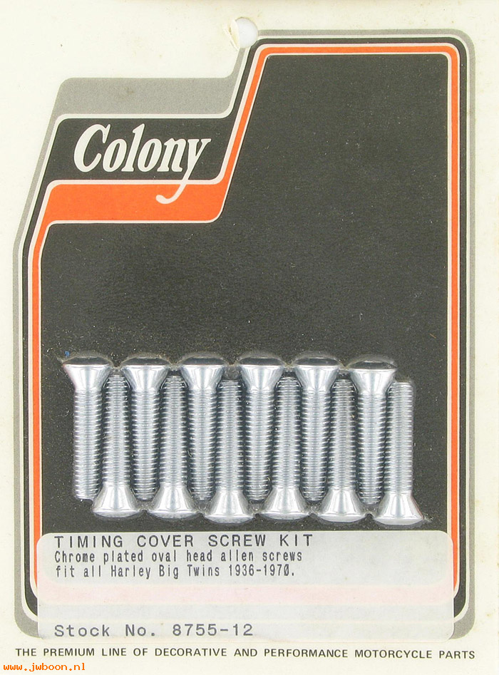 C 8755-12 (): Timing cover screws (12), Allen - Big Twins 30-69,in stock,Colony