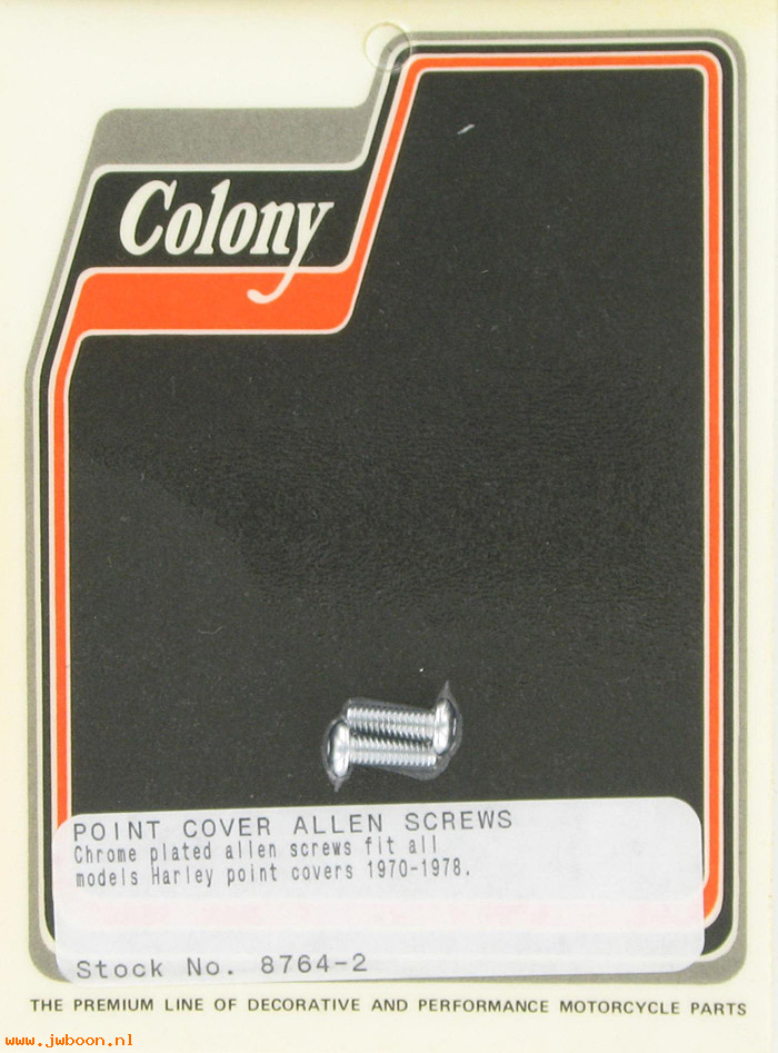 C 8764-2 (): Point cover screws (2), Allen - FL,FX,XL 70-78, in stock, Colony