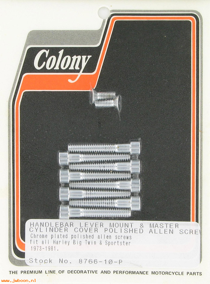 C 8766-10-P (): Handlebar lever and master cylinder screws - FL, FX, XL '73-'81