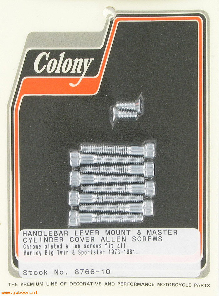 C 8766-10 (): Handlebar lever and master cylinder screws - FL, FX, XL '73-'81