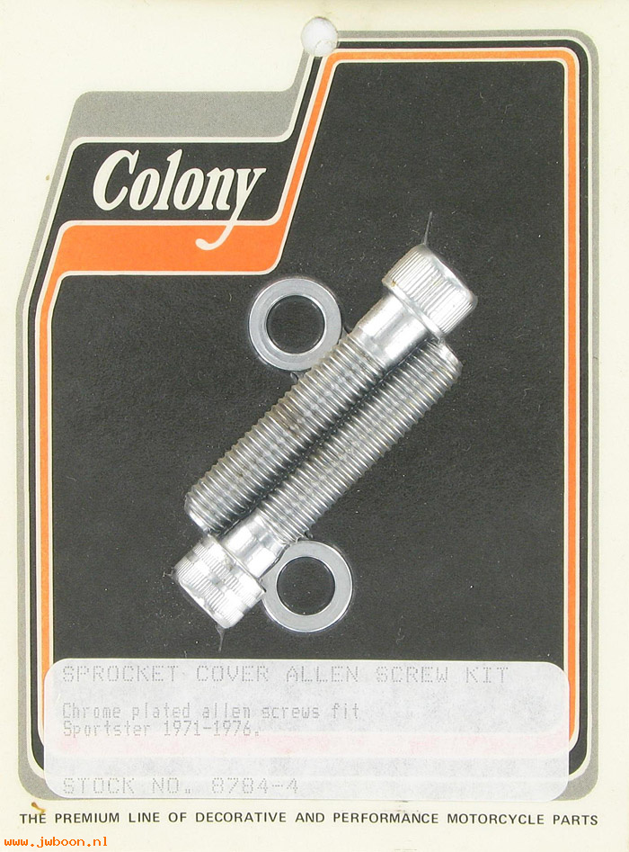 C 8784-4 (): Sprocket cover screw kit, Allen - XL's '71-'76, in stock, Colony
