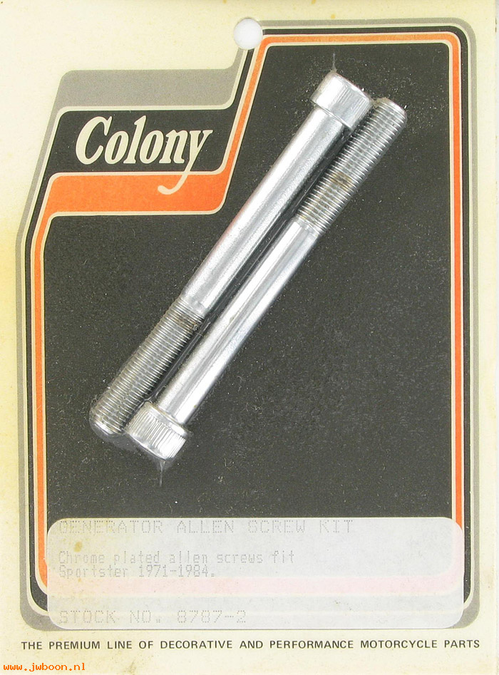 C 8787-2 (): Generator screws (2), Allen - Ironhead XL 71-85, in stock, Colony