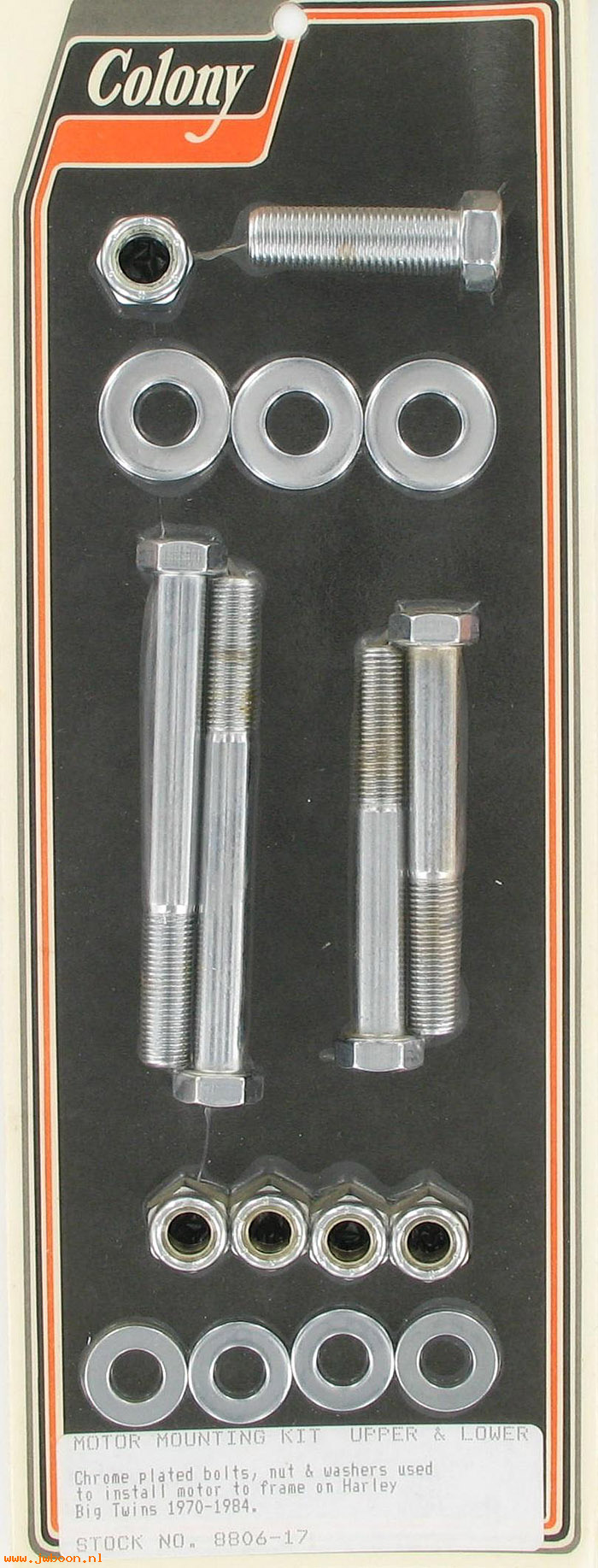 C 8806-17 (): Motor mount kit - Big Twins FL '70-'84, in stock, Colony