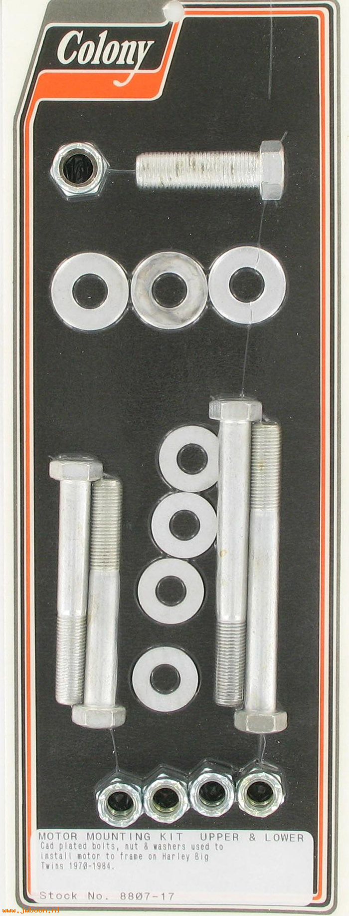 C 8807-17 (): Motor mount kit - Big Twins FL '70-'84, in stock, Colony