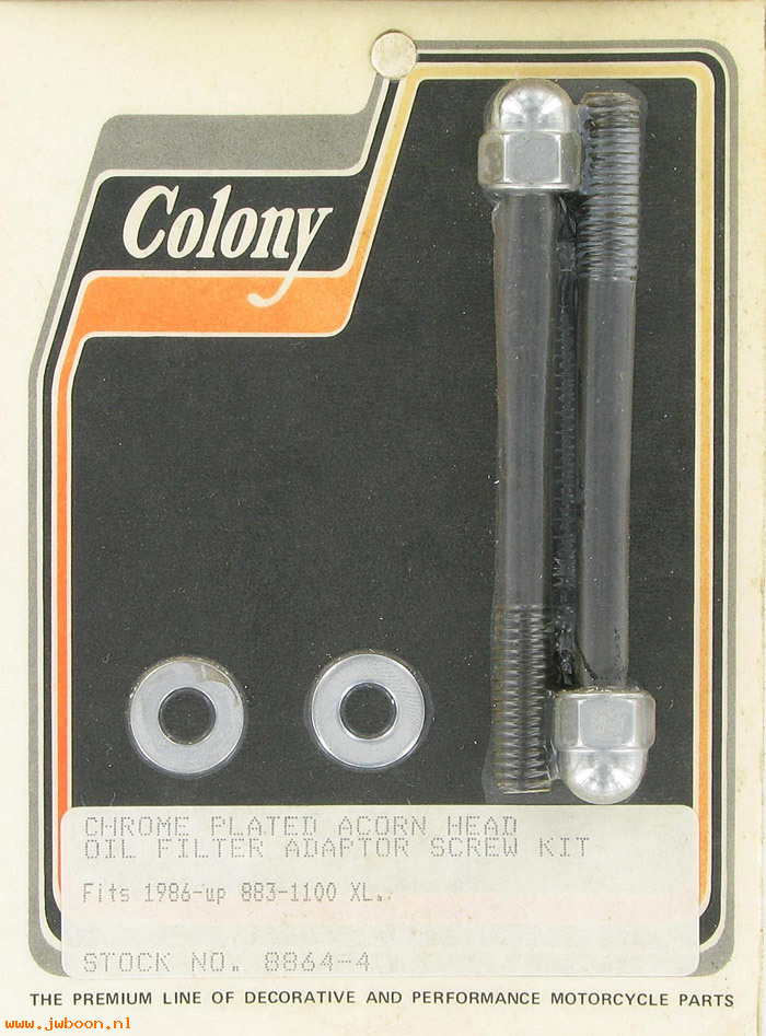 C 8864-4 (): Oil filter adapter screws, acorn - Sportster, XL 883/1100 '86-'90