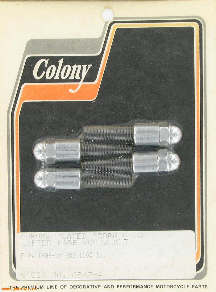 C 8867-4 (): Lifter base screws, acorn - Sportster, XL 883 / 1100 '86-'90