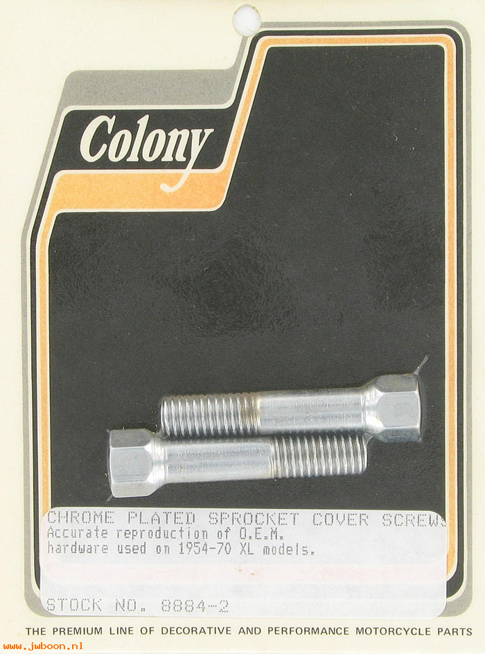 C 8884-2 (34890-52): Sprocket cover screws, hex head - K, KH, XL '52-'70. XR 750