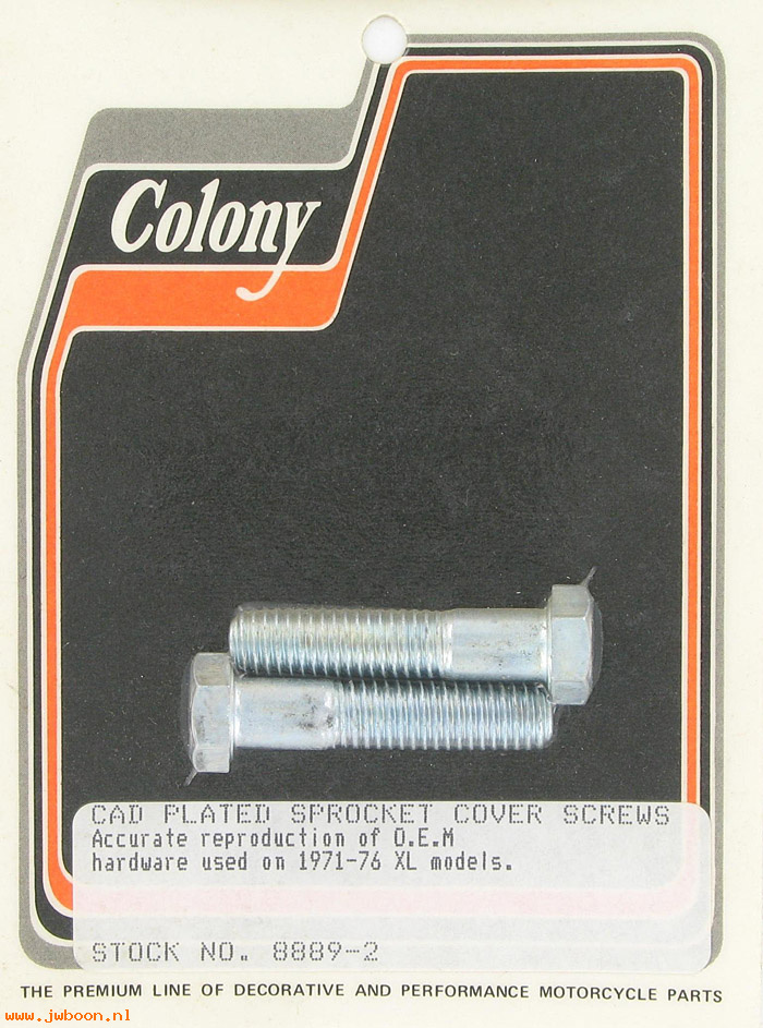 C 8889-2 (    4720W): Sprocket cover screws - Ironhead Sportster XL's '71-'76, in stock