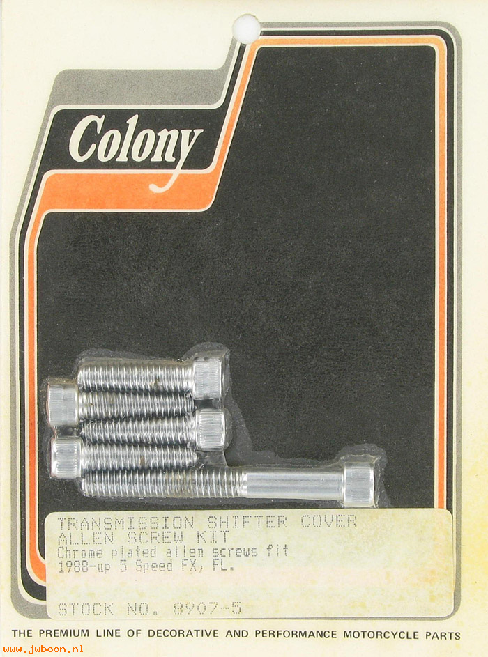 C 8907-5 (): Shifter cover screw kit, Allen - FXR, FLT, FXST '87-'97, in stock