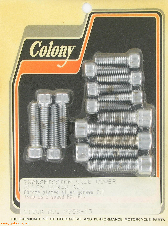 C 8908-15 (): Transmission side cover screws, Allen - Big Twins '80-'86,5-speed