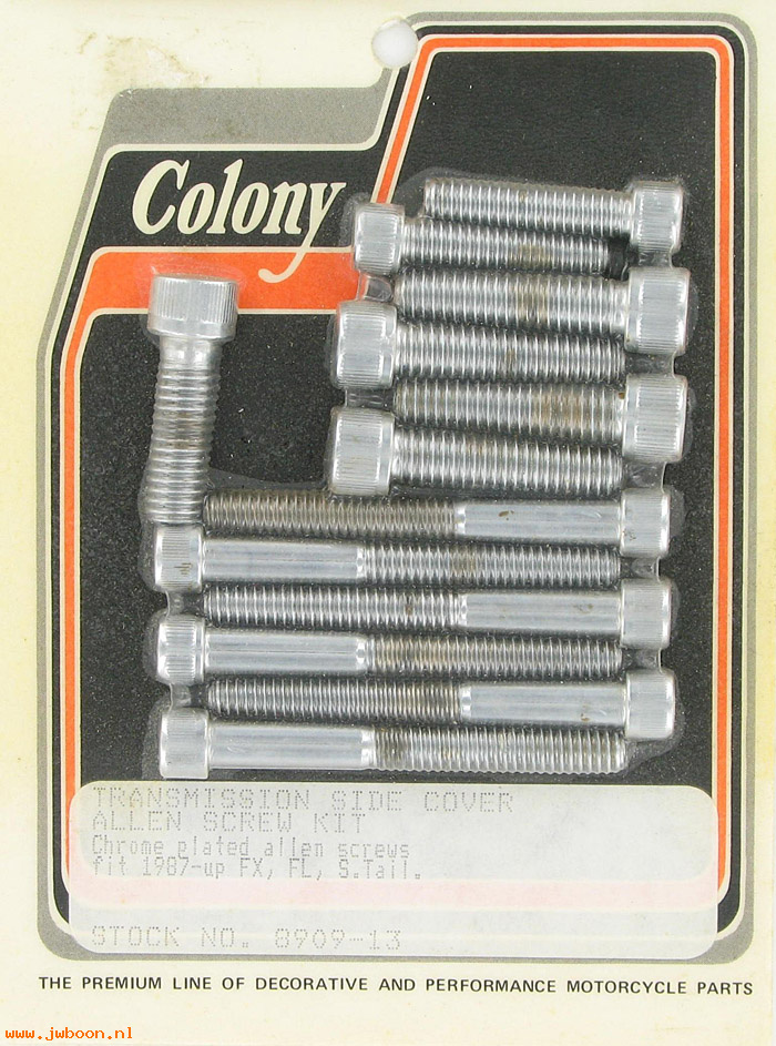 C 8909-13 (): Transmission side cover screws, Allen - FX, FL, Softail '87-'06