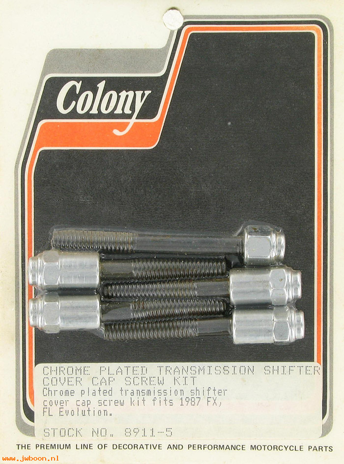 C 8911-5 (): Shifter cover screw kit, cap - Big Twins, FX,FL '80-'87, in stock