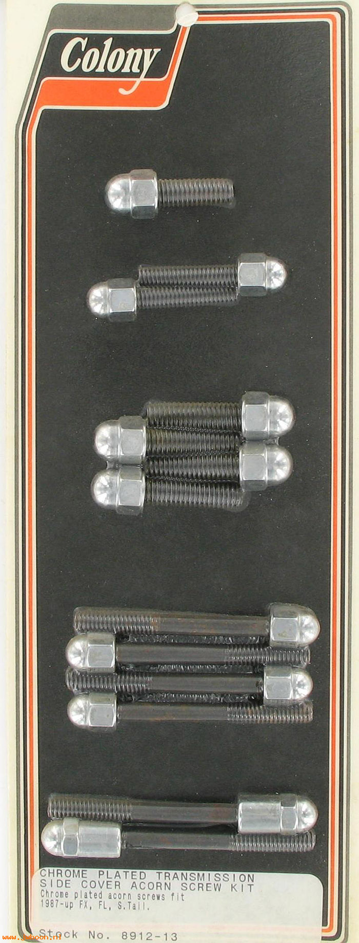 C 8912-13 (): Transmission side cover screws, acorn-FXR,FL,Softail '87-'06.FXD